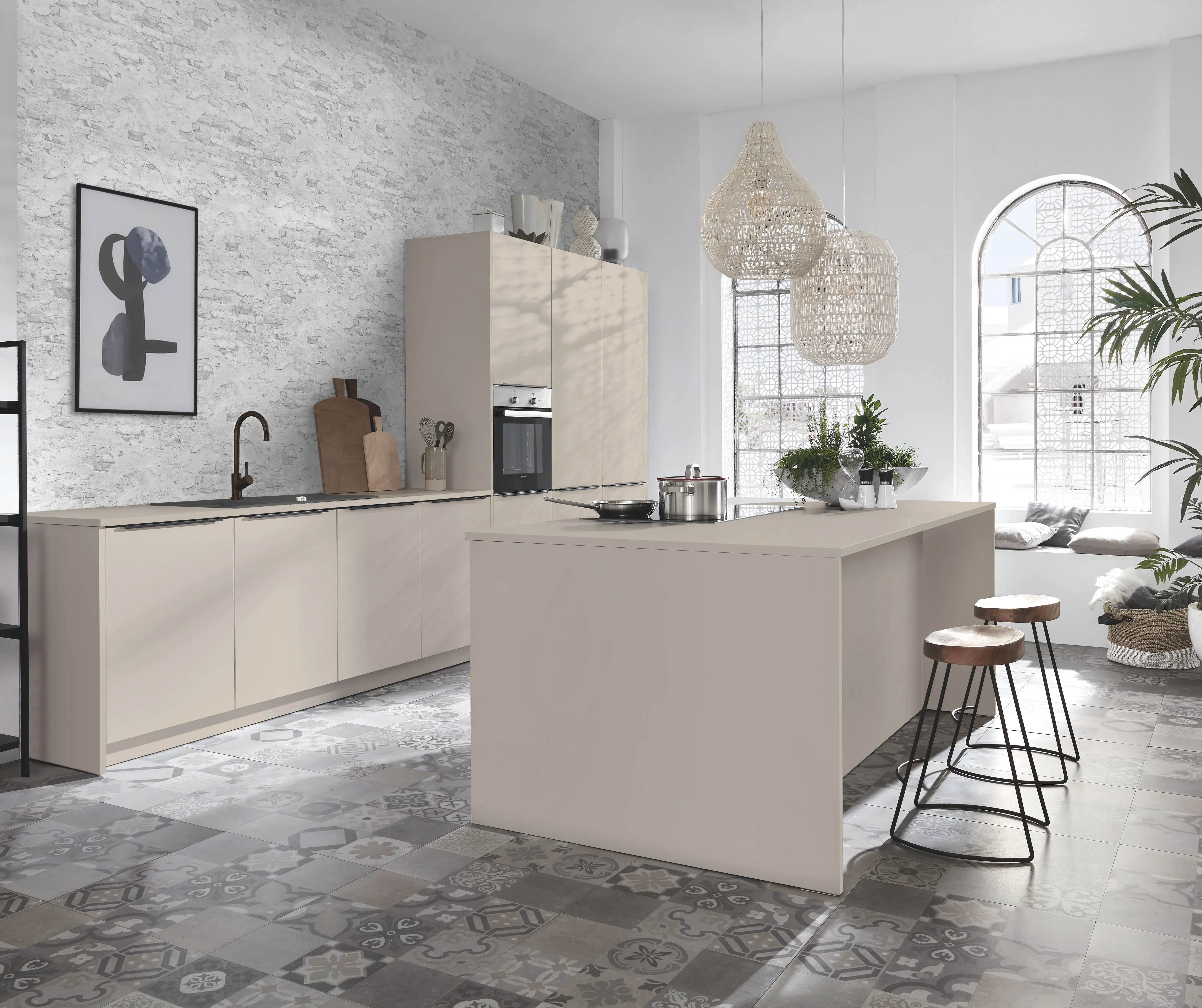 Häcker Markenseite concept130 Mattlack im Preiseinstieg Kaschmir